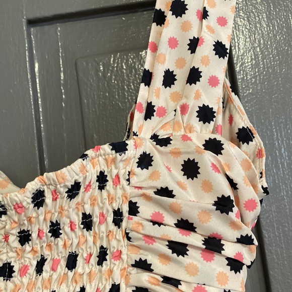 NWT Anthro Maeve Neutral Motif Bow-Tie One-Shoulder Tank - Picture 12 of 16